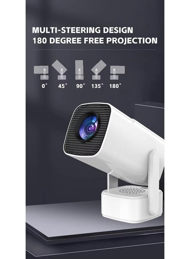 Smartbarry HT13 Smart Projector – Android 11 Mini Projector with 4K Support, Electric Focus, Wi-Fi 6 & Bluetooth 5.0, Portable Home Theater Projector for Movies & Gaming - Image 4